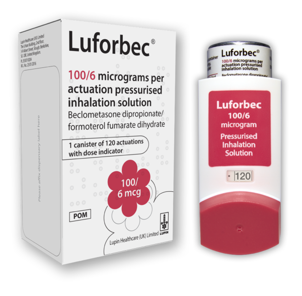 Buy Luforbec 100mcg Inhaler (beclometasone/formoterol) Online
