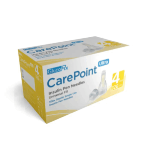GlucoRx CarePoint Pen Needles 32g 4mm (100)
